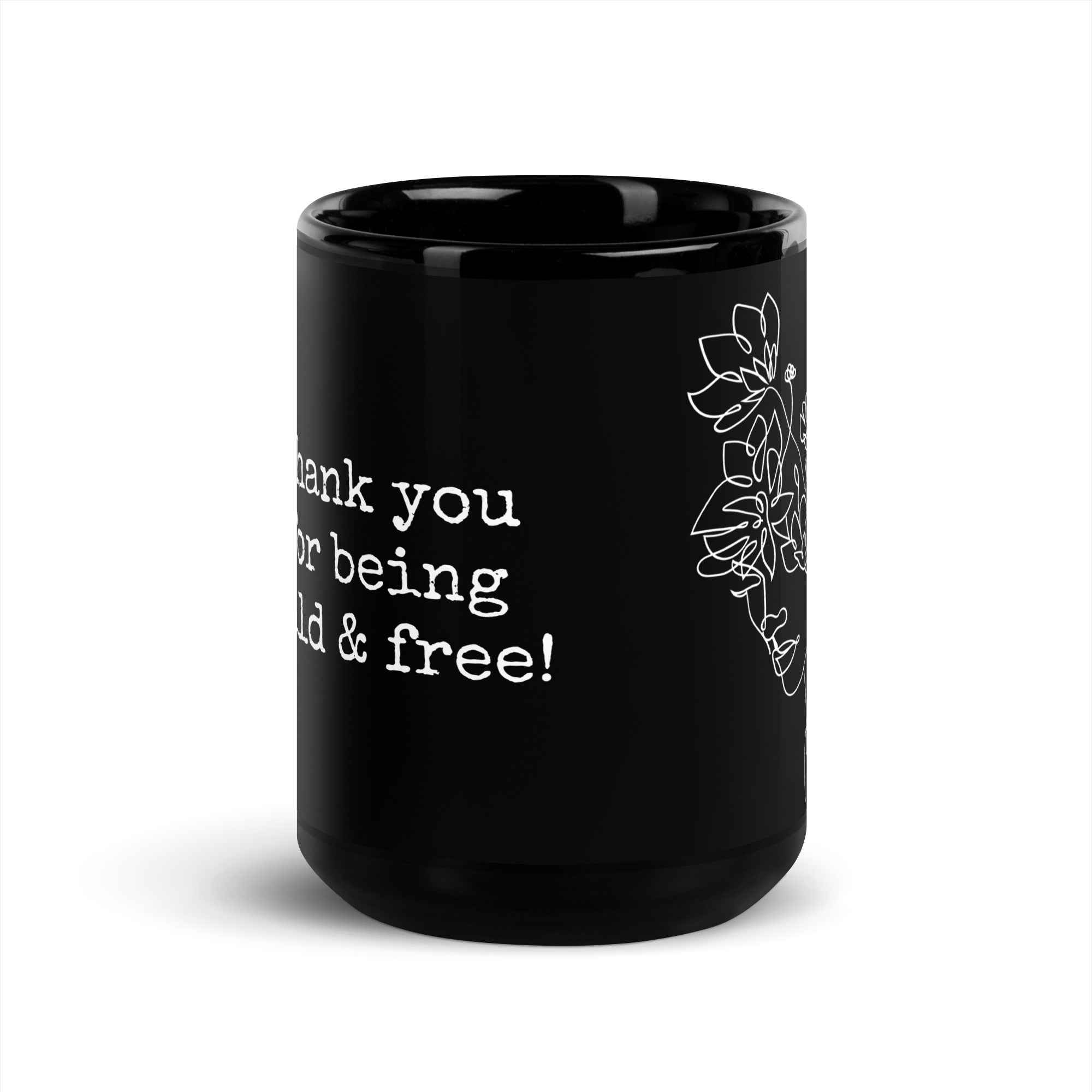 black glossy mug